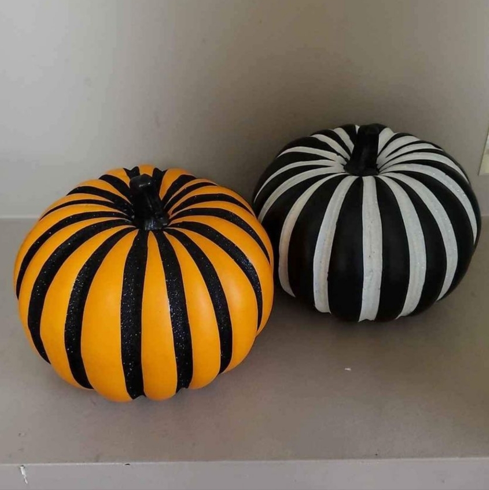 2 Matching Halloween Pumpkins From Micheals